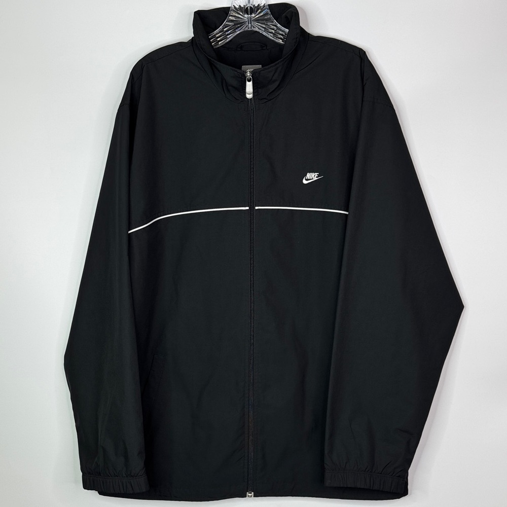 Nike Black Windbreaker Jacket Size XL